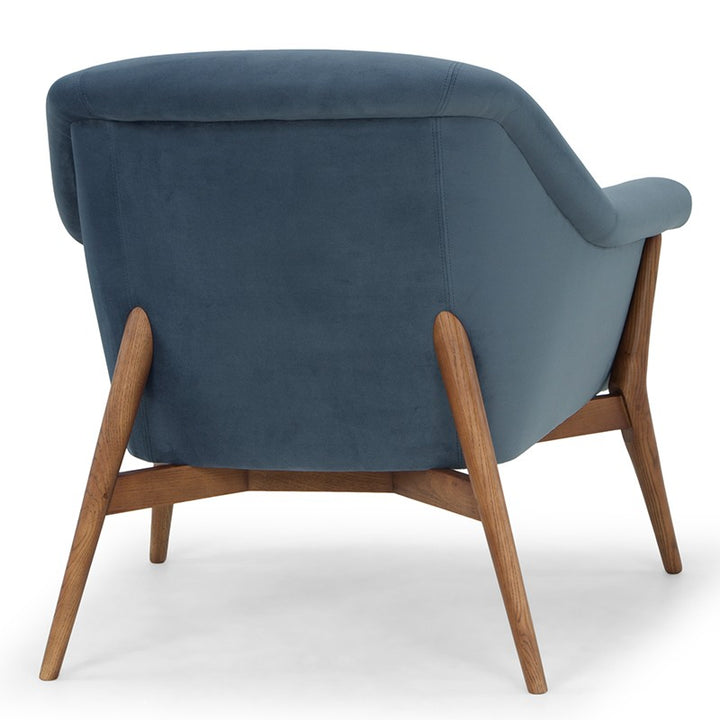 Charlize Occasional Chair-Nuevo-NUEVO-HGSC180-Lounge ChairsMIDNIGHT BLUE & walnut stained ash legs-27-France and Son