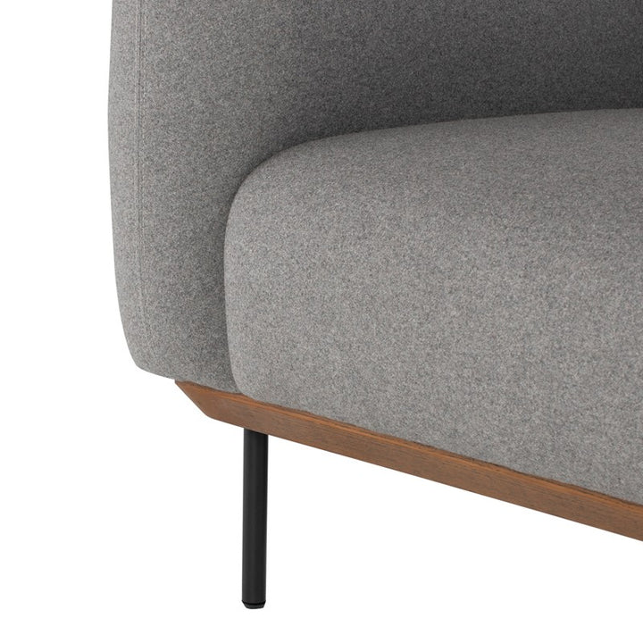 Benson Occasional Chair-Nuevo-NUEVO-HGSC259-Lounge ChairsShadow Grey fabric & matte brass legs-21-France and Son