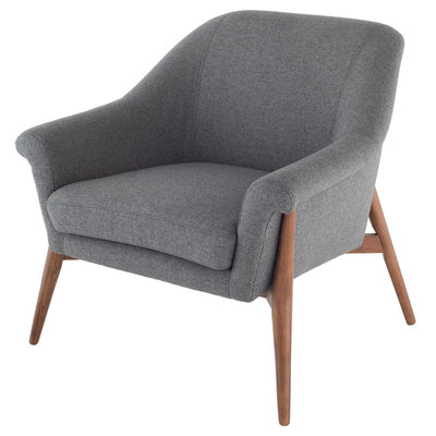 Charlize Occasional Chair-Nuevo-NUEVO-HGSC253-Lounge ChairsSHALE GREY & walnut stained ash legs-16-France and Son