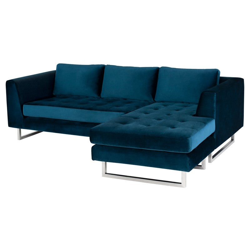 Matthew Sectional-Nuevo-NUEVO-HGSC255-SectionalsMidnight Blue-brushed stainless legs-31-France and Son