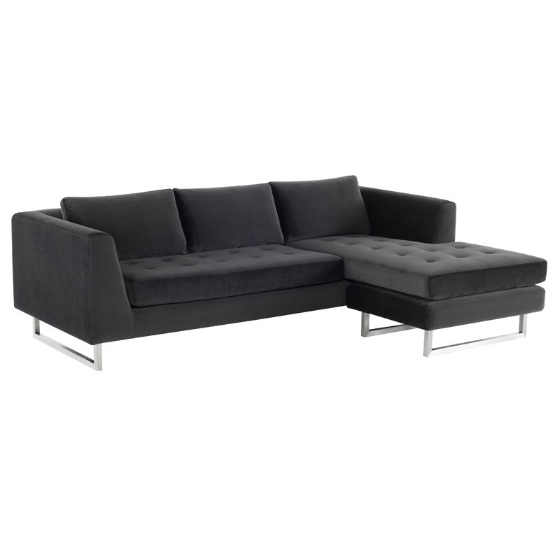 Matthew Sectional-Nuevo-NUEVO-HGSC273-SectionalsShadow Grey-brushed stainless legs-24-France and Son