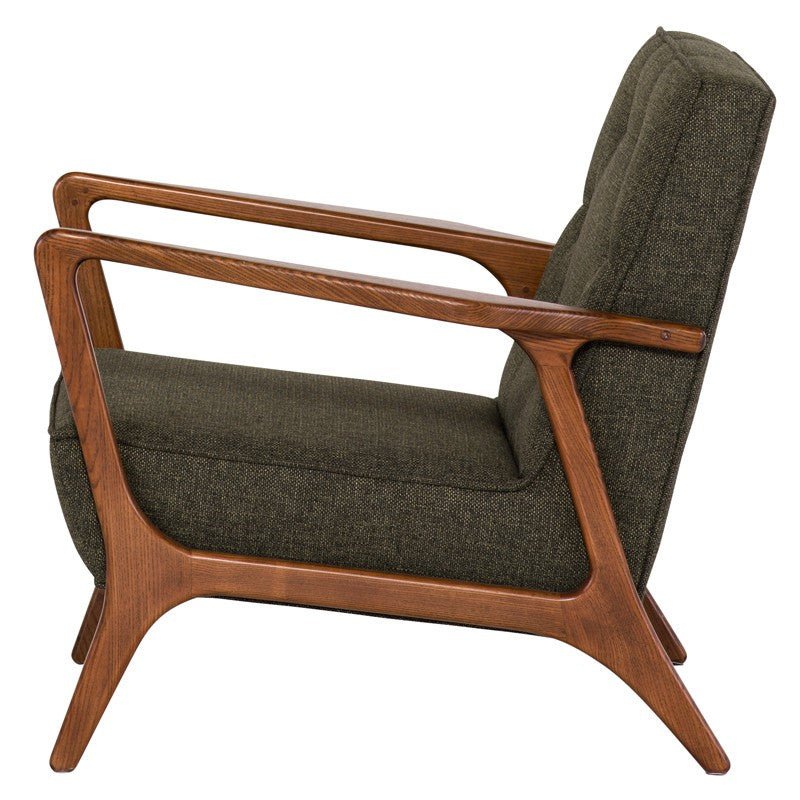 Eloise Occasional Chair-Nuevo-NUEVO-HGSC281-Lounge ChairsHUNTER GREEN TWEED-2-France and Son