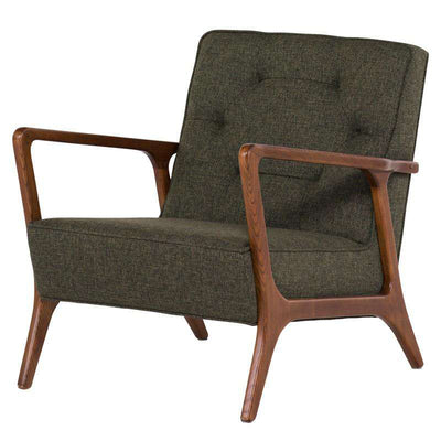 Eloise Occasional Chair-Nuevo-NUEVO-HGSC281-Lounge ChairsHUNTER GREEN TWEED-1-France and Son