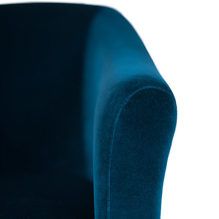 Lucie Occasional Chair-Nuevo-NUEVO-HGSC287-Lounge ChairsMidnight blue & brushed gold legs-8-France and Son