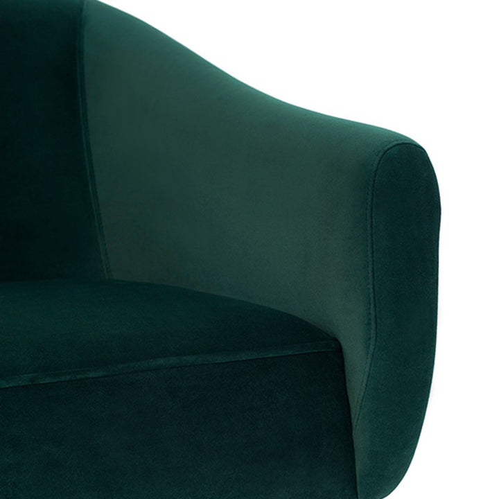 Lucie Occasional Chair-Nuevo-NUEVO-HGSC287-Lounge ChairsMidnight blue & brushed gold legs-14-France and Son