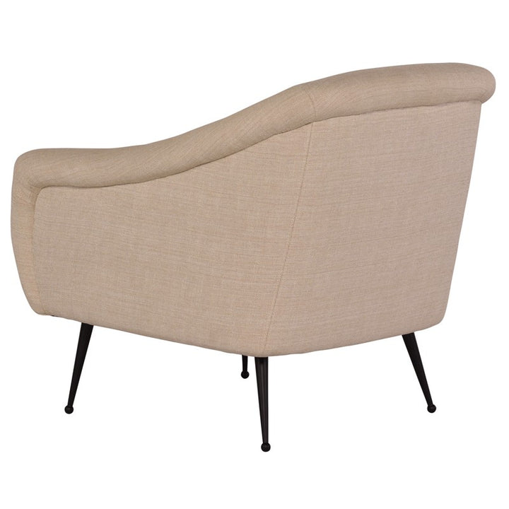 Lucie Occasional Chair-Nuevo-NUEVO-HGSC287-Lounge ChairsMidnight blue & brushed gold legs-34-France and Son