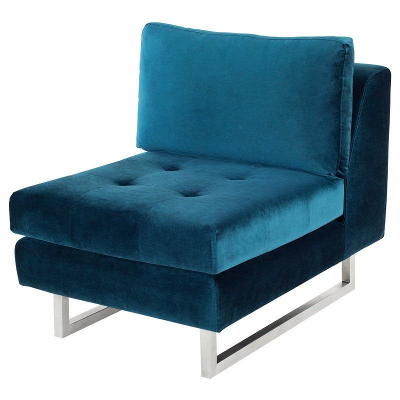 Janis Sofa Extension-Nuevo-NUEVO-HGSC356-SofasSmall-Midnight Blue Velour-Silver-36-France and Son