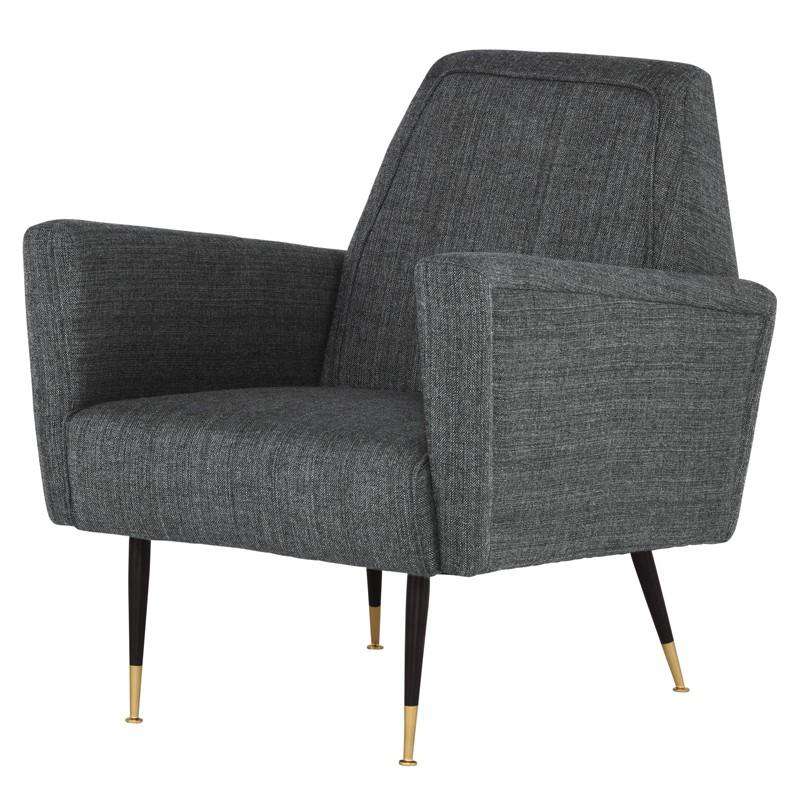 Victor Occasional Chair-Nuevo-NUEVO-HGSC366-Lounge ChairsDark Grey Tweed-5-France and Son