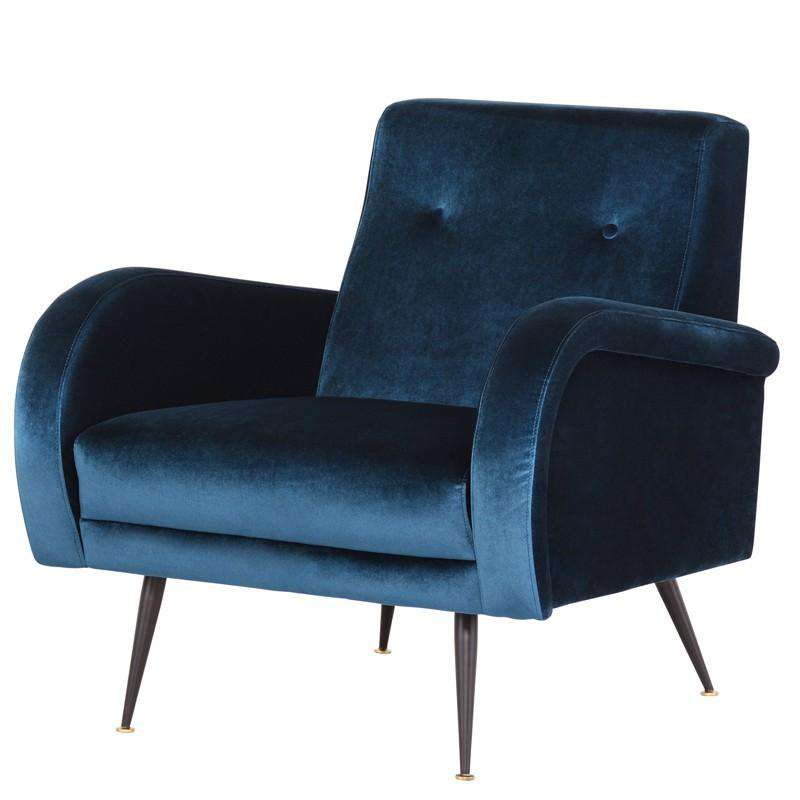 Hugo Occasional Chair-Nuevo-NUEVO-HGSC367-Lounge ChairsMidnight Blue-10-France and Son