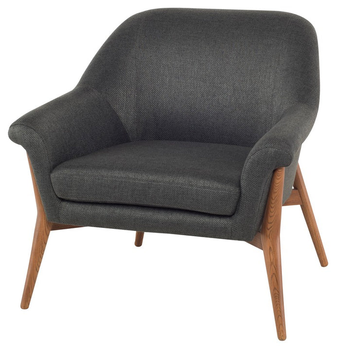 Charlize Occasional Chair-Nuevo-NUEVO-HGSC384-Lounge ChairsSTORM GREY & walnut stained ash legs-34-France and Son