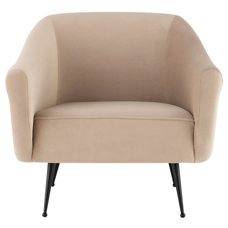Lucie Occasional Chair-Nuevo-NUEVO-HGSC287-Lounge ChairsMidnight blue & brushed gold legs-27-France and Son