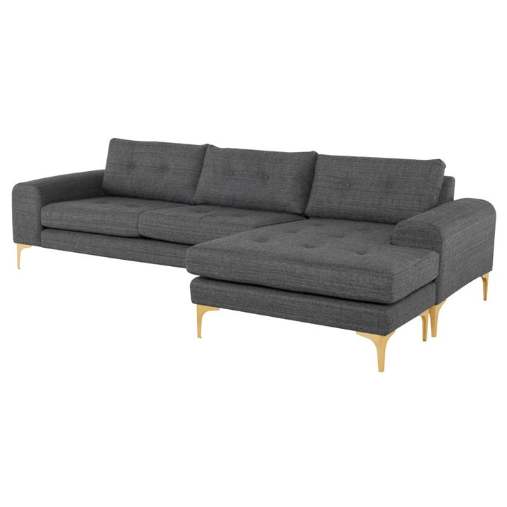 Colyn Sectional-Nuevo-NUEVO-HGSC509-SectionalsGrey Tweed-Brushed Gold-14-France and Son