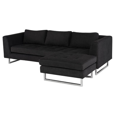 Matthew Sectional-Nuevo-NUEVO-HGSC674-SectionalsCoal-brushed stainless legs-11-France and Son