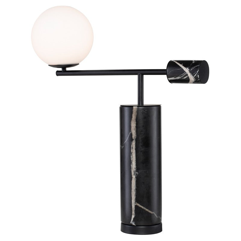 JUSTINE table lamp-Nuevo-NUEVO-HGSK404-Table LampsBlack Marble-4-France and Son