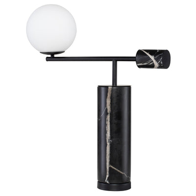JUSTINE table lamp-Nuevo-NUEVO-HGSK404-Table LampsBlack Marble-1-France and Son