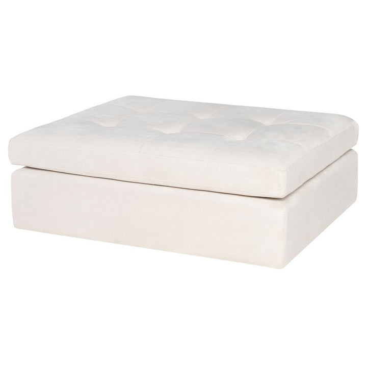 Lola Ottoman-Nuevo-NUEVO-HGSN334-Lounge ChairsChampagne Microsuede-Ivory-3-France and Son