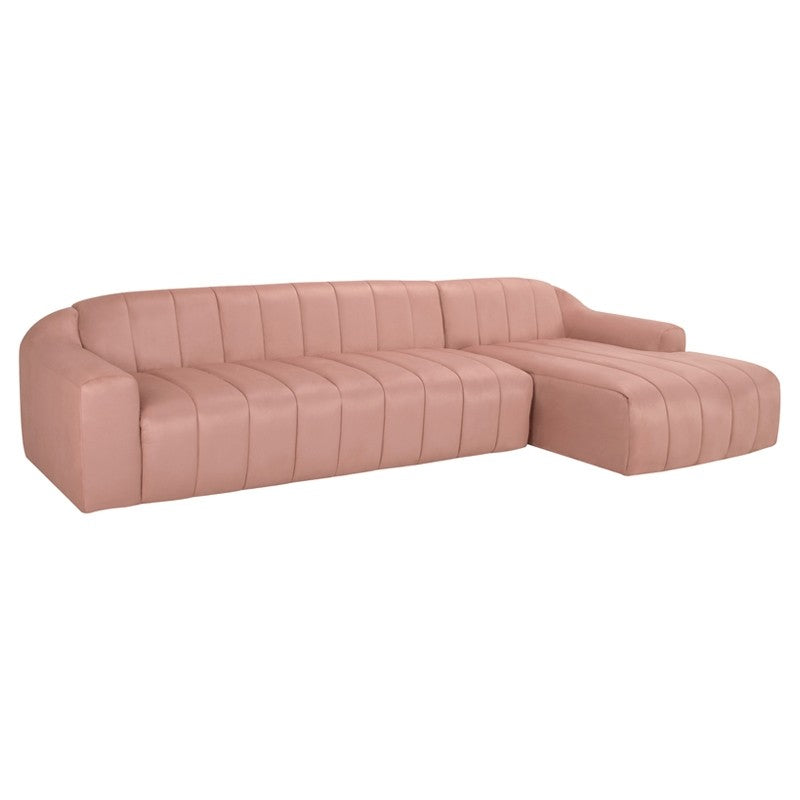 Coraline Sectional Sofa-Nuevo-NUEVO-HGSN420-SectionalsPetal Microsuede-Left-2-France and Son