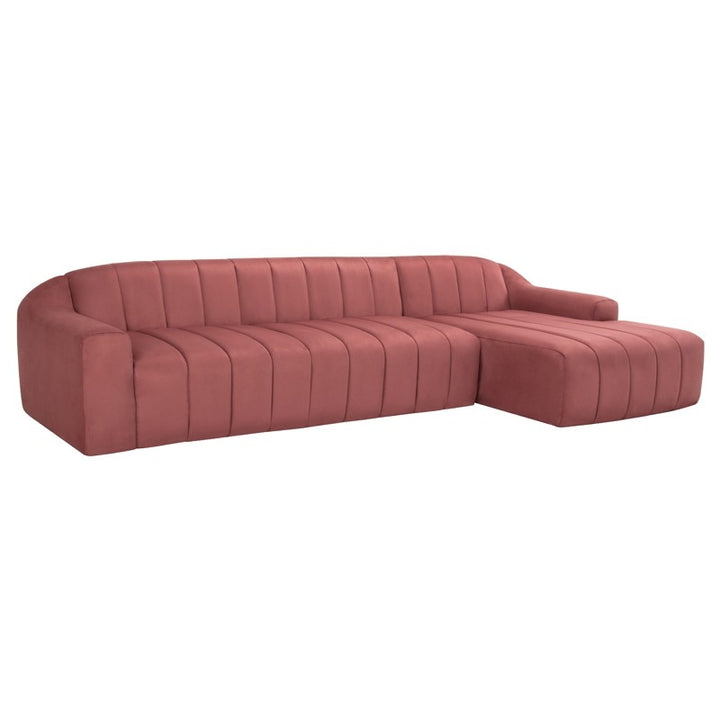 Coraline Sectional Sofa-Nuevo-NUEVO-HGSN422-SectionalsChianti Microsuede-Left-4-France and Son