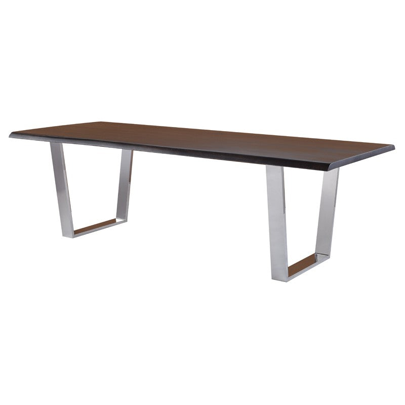 Versailles Dining Table-Nuevo-NUEVO-HGSR165-Dining TablesSmall-Seared-polished steel-22-France and Son