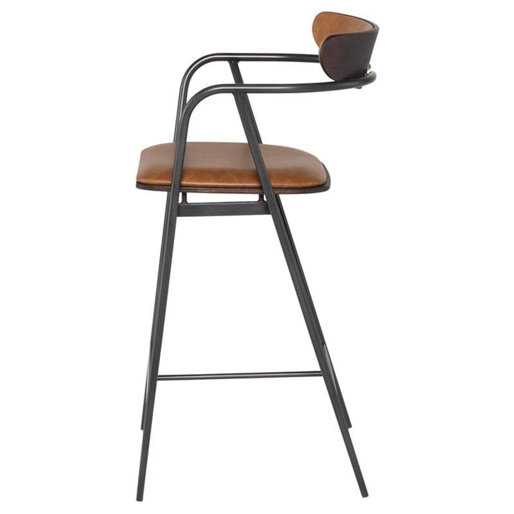 Gianni Counter Stool-Nuevo-NUEVO-HGSR797-Bar StoolsBlack-Leather-7-France and Son