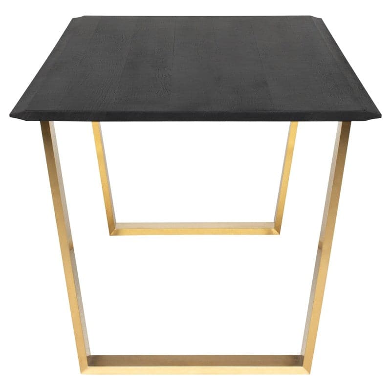 Linea Dining Table-Nuevo-NUEVO-HGSR831-Dining TablesBrushed Gold-Large-6-France and Son