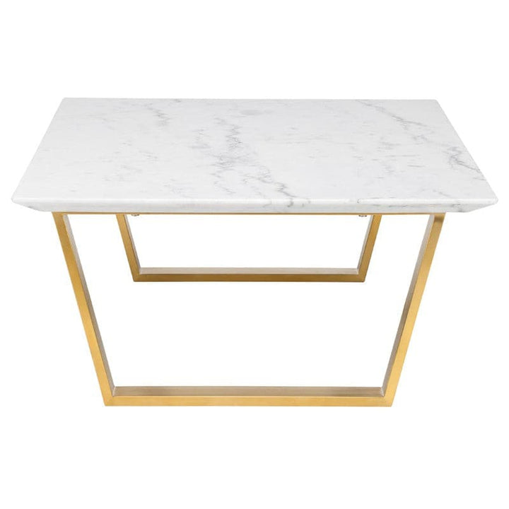 Catrine Coffee Table-Nuevo-NUEVO-HGNA309-Coffee TablesBrushed Gold Legs-Black Wood Vein-8-France and Son