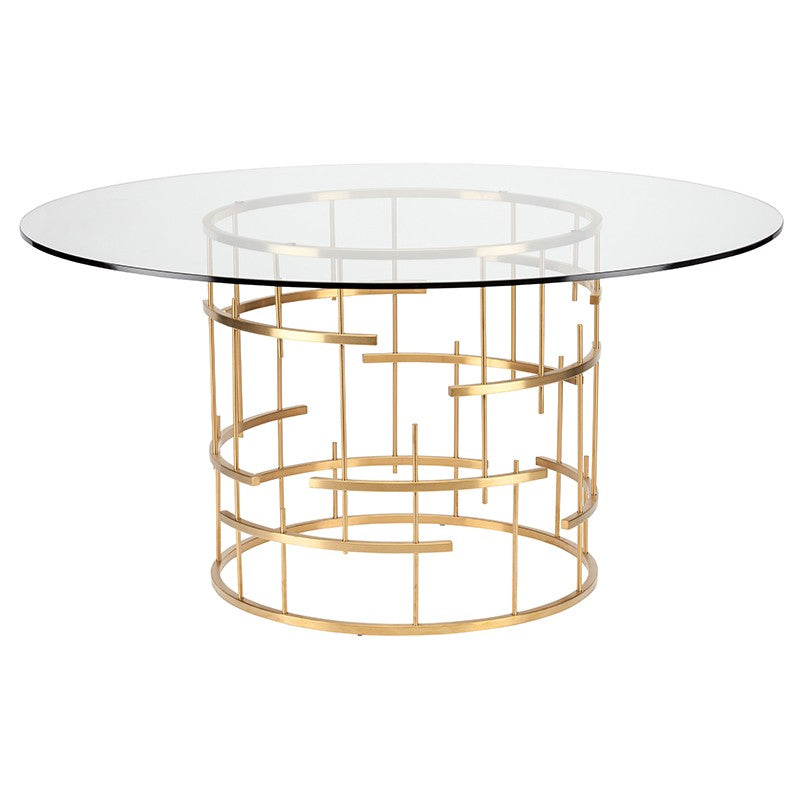 Tiffany Dining Table-Nuevo-NUEVO-HGSX220-Dining TablesOval-Gold-11-France and Son
