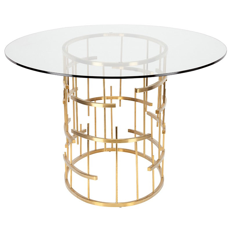Tiffany Dining Table-Nuevo-NUEVO-HGSX220-Dining TablesOval-Gold-4-France and Son