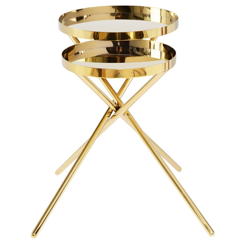 Olivia Side Table-Nuevo-NUEVO-HGSX399-Side TablesPolished Gold-6-France and Son