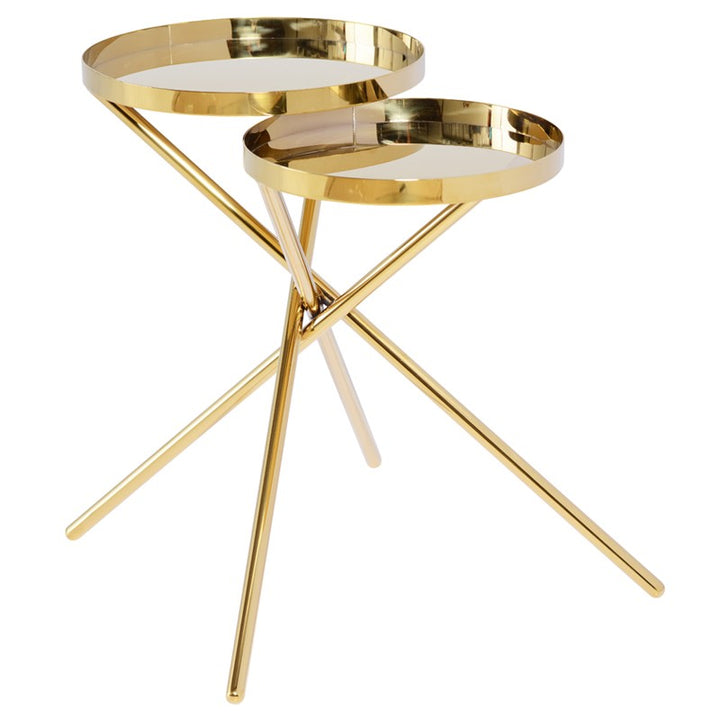 Olivia Side Table-Nuevo-NUEVO-HGSX399-Side TablesPolished Gold-5-France and Son