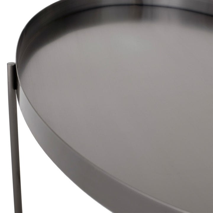 Gaultier Coffee Table-Nuevo-NUEVO-HGSX550-Coffee TablesRound-brushed graphite-10-France and Son