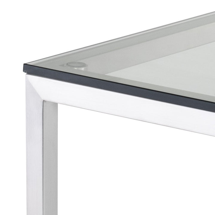 Verona Counter Table-Nuevo-NUEVO-HGTA750-Console TablesClear-72″ x 21.8″ x 36″-4-France and Son