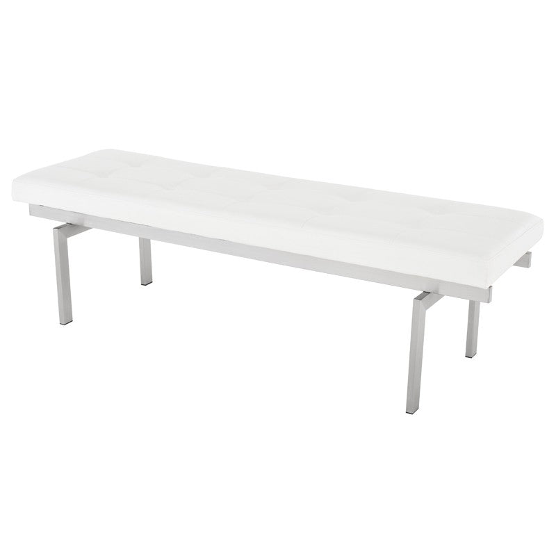 Louve Bench-Nuevo-NUEVO-HGTA896-BenchesLarge-brushed stainless base-white-14-France and Son