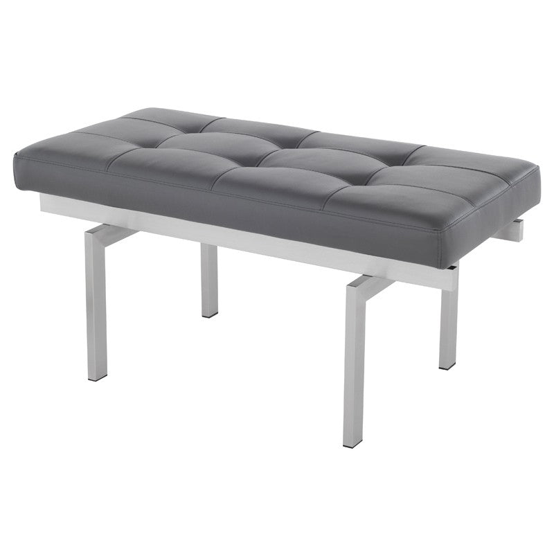 Louve Bench-Nuevo-NUEVO-HGTB132-BenchesSmall-brushed stainless base-grey-6-France and Son