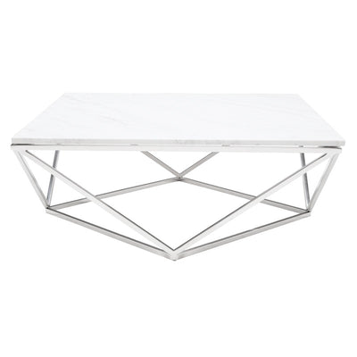 Jasmine Coffee Table-Nuevo-NUEVO-HGTB265-Coffee Tableswhite marble-brushed gold-9-France and Son