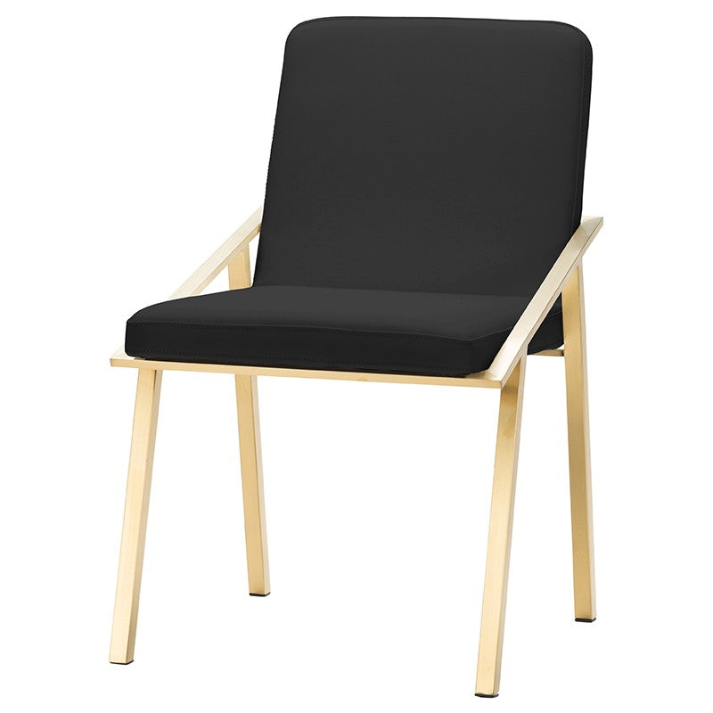 Nika Dining Chair-Nuevo-NUEVO-HGTB445-Dining ChairsGold-Black-22-France and Son