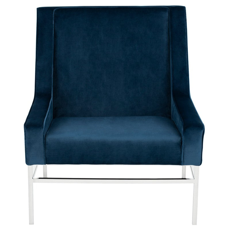 Theodore Occasional Chair-Nuevo-NUEVO-HGTB580-Lounge ChairsBlue (Silver Frame)-18-France and Son