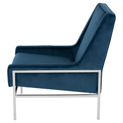 Theodore Occasional Chair-Nuevo-NUEVO-HGTB580-Lounge ChairsBlue (Silver Frame)-19-France and Son