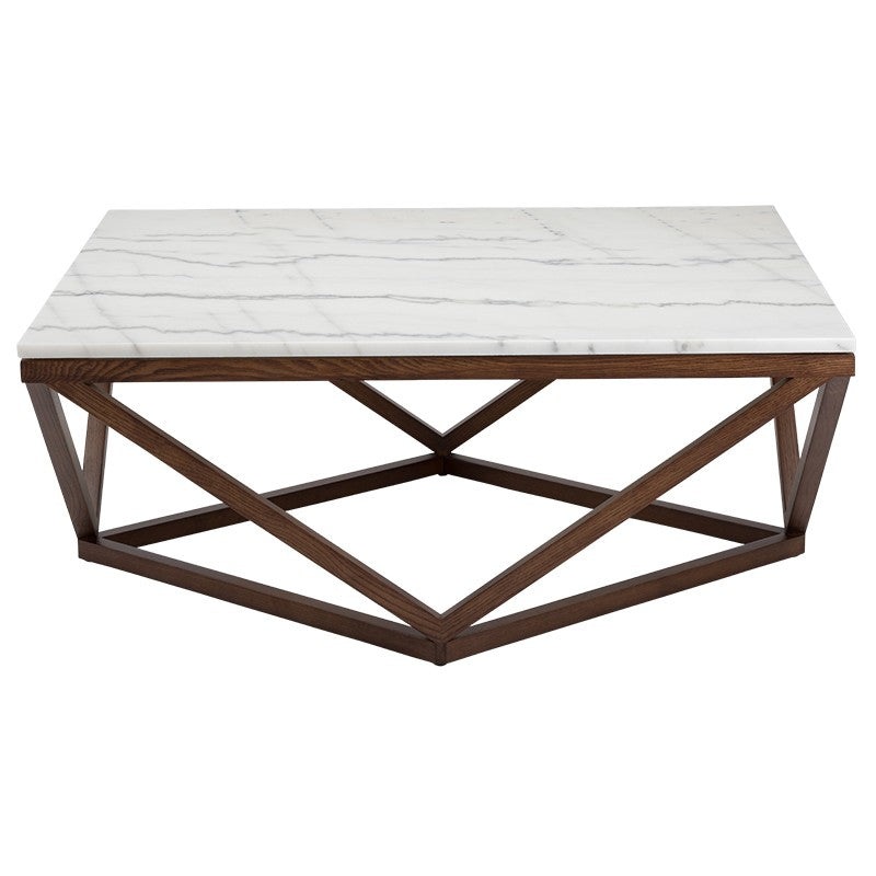 Jasmine Coffee Table-Nuevo-NUEVO-HGTB265-Coffee Tableswhite marble-brushed gold-12-France and Son