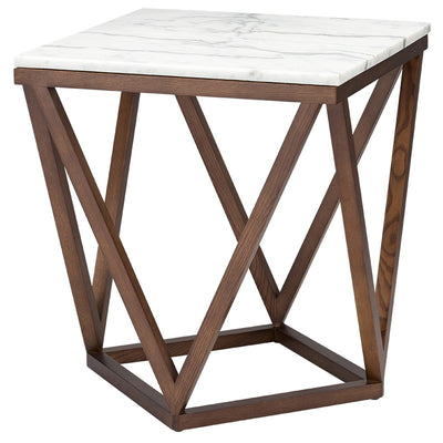 Jasmine Side Table-Nuevo-NUEVO-HGTB263-Side Tableswhite marble-brushed gold-11-France and Son