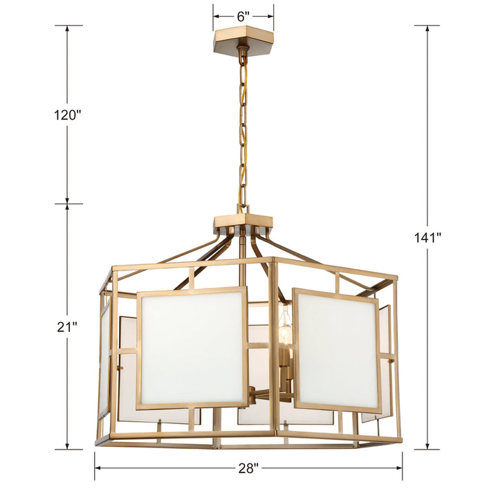 Libby Langdon For Crystorama Hillcrest 6 Light Chandelier-Crystorama Lighting Company-CRYSTO-HIL-996-VG-Chandeliers-4-France and Son