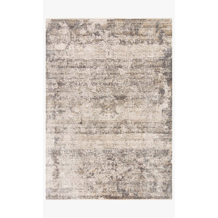 Homage HOM-01 Graphite / Beige Area Rug-Loloi-LOLOI-HOMAHOM-01GTBE2034-Rugs2'-0" x 3'-4"-1-France and Son