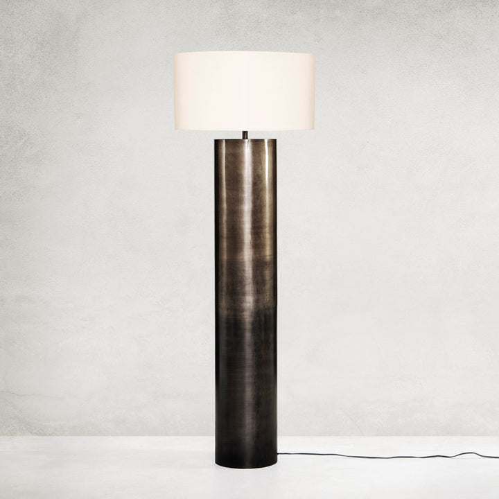 Cameron Ombre Floor Lamp-Four Hands-FH-106306-003-Floor LampsOmbre Antique Brass & Grey-8-France and Son