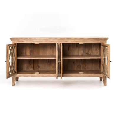 Azalea Sideboard 4 Door-Four Hands-FH-IAZL-S-DGW-Sideboards & CredenzasWhite Washed Natural-4-France and Son