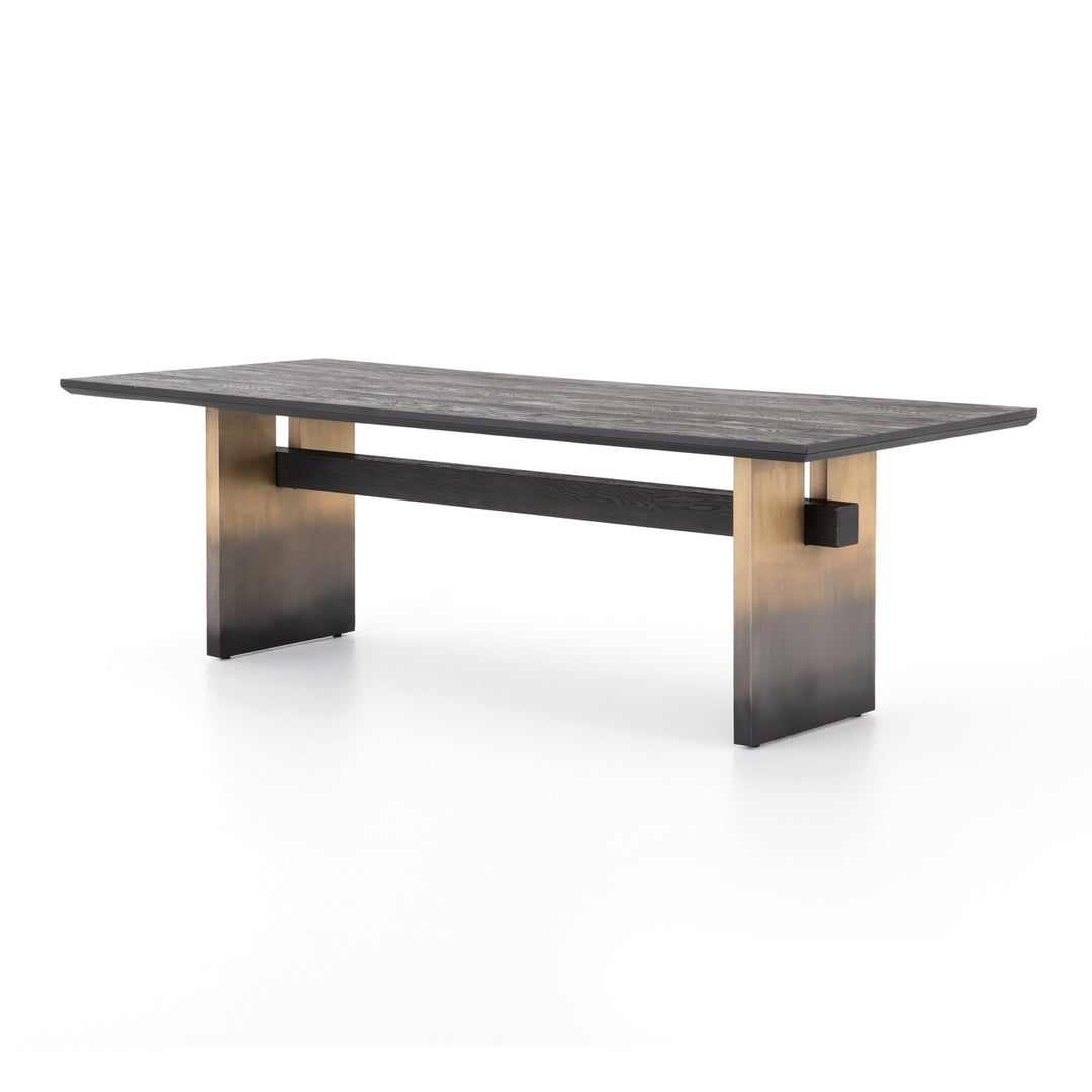 Brennan Dining Table-Four Hands-FH-223086-005-Dining TablesWorn Black-1-France and Son