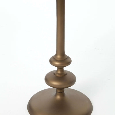 Marlow Matchstick Pedestal Table - Matte Brass-Four Hands-FH-IMAR-07-MBR-Side Tables-2-France and Son