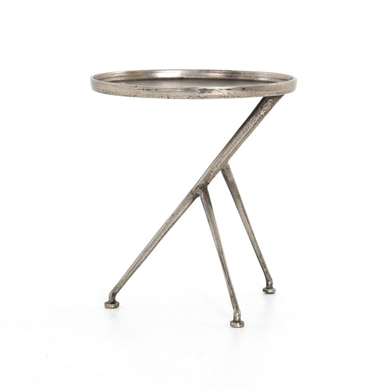Schmidt Accent Table-Four Hands-FH-IMAR-112A-Side TablesRaw Antique Nickel-15-France and Son