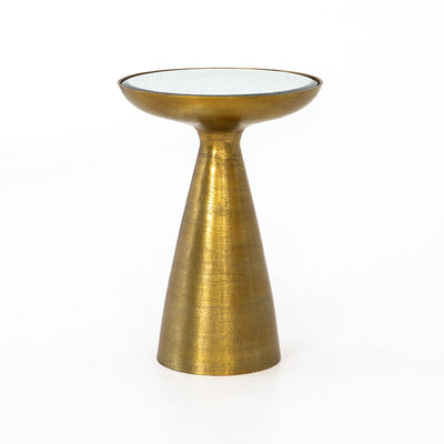 Marlow Mod Pedestal Table-Four Hands-STOCKR-FH-IMAR-48-BBS-Side TablesBrushed Brass-1-France and Son