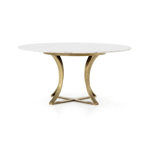 Gage Dining Table-Four Hands-FH-IRCK-144-Dining Tables60" / Cast Brass-20-France and Son