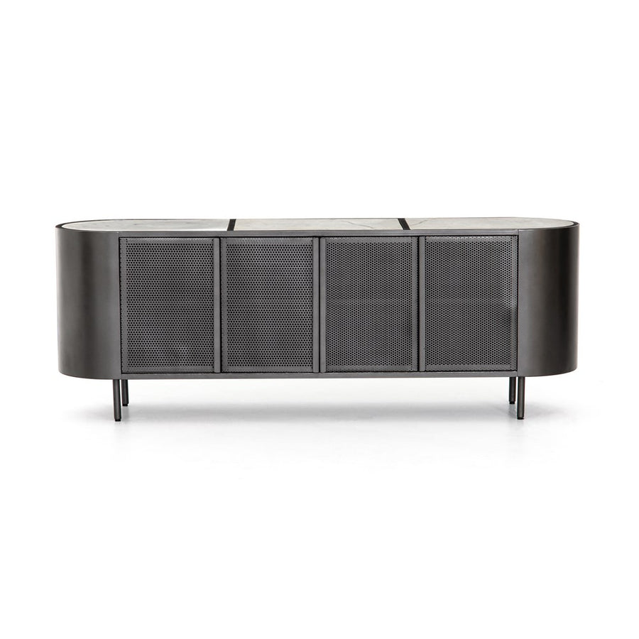 Libby Media Console - Open box-Four Hands-FFS297BLK-Media Storage / TV Stands-1-France and Son